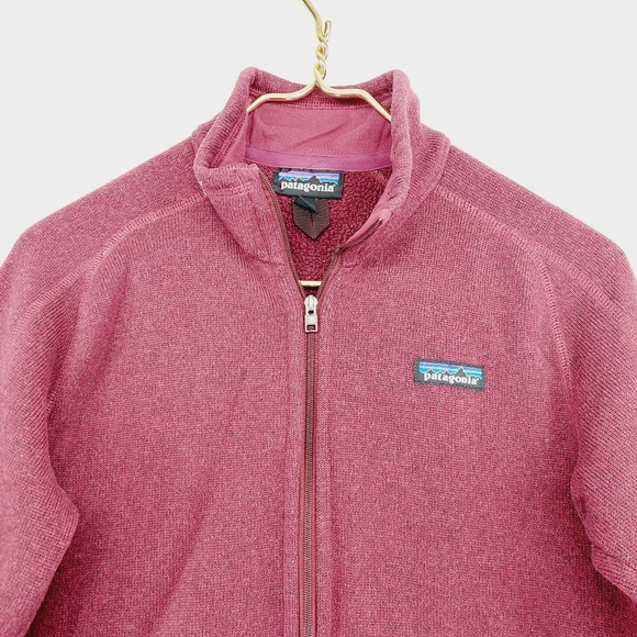 Patagonia Better Sweater Women's Fleece Jacket Burgundy Red Winter Ski Top P4032 - Picture 2 of 8